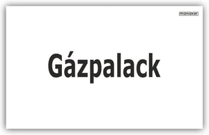 Gázpalack általános figyelmeztetés jelzés - öntapadó matrica vagy tábla