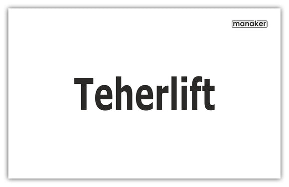 Teherlift rendelkező jel csak szöveg - öntapadó matrica vagy tábla