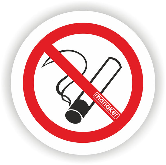 Dohányozni tilos! tiltó jelzés 2. csak piktogram- öntapadó matrica