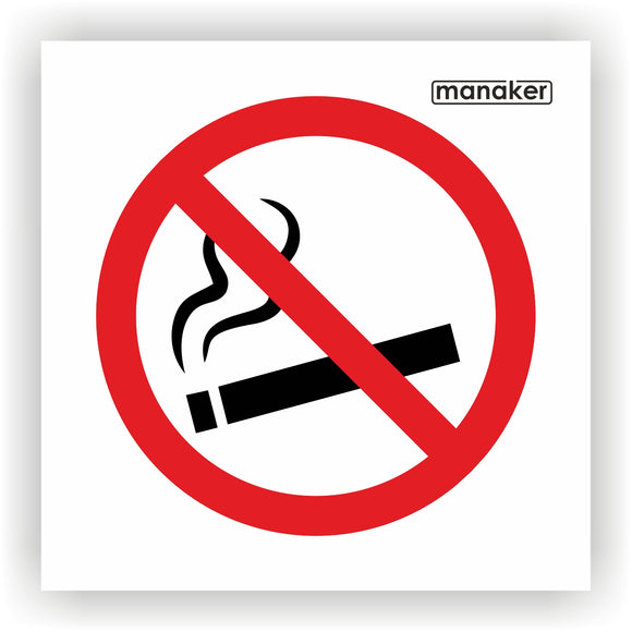 Dohányozni tilos! tiltó jelzés 1. csak piktogram - öntapadó matrica és tábla