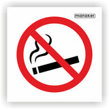 Dohányozni tilos! tiltó jelzés 1. csak piktogram - öntapadó matrica