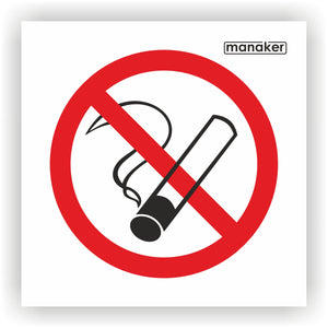 Dohányozni tilos! tiltó jelzés 2. csak piktogram- öntapadó matrica